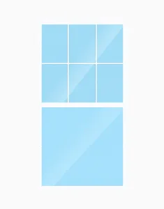 Colonial Top Sash Window Pattern