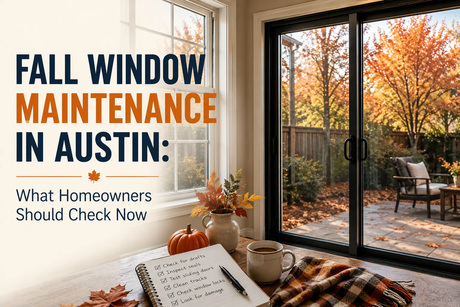 Fall Window Maintenance in Austin: What Homeowners Should Check Now